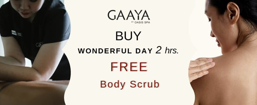 素晴らしいGAAYAを満喫し、無料でボディスクラブをゲット！